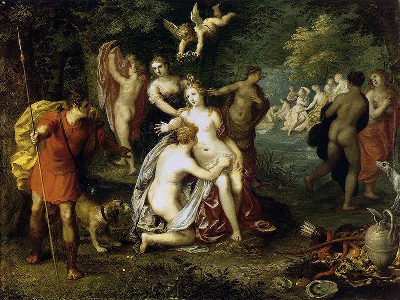 Diana Turns Actaeon into a Stag, Hendrick van balen